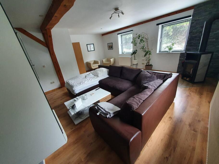 Kornhaus - Schoene Ferienwohnung Mit Pool, Kamin Und Terrasse เกิตทิงเงน ภายนอก รูปภาพ