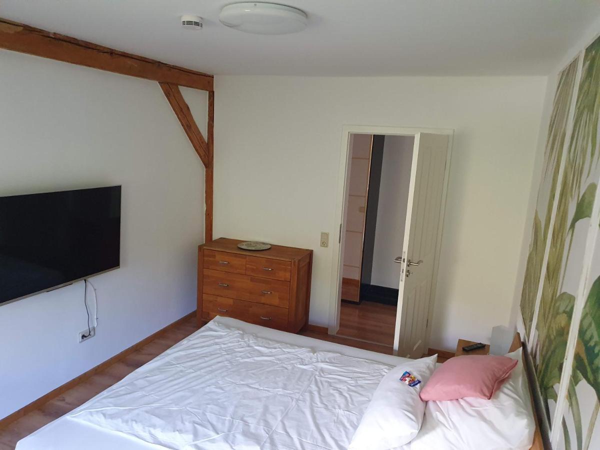 Kornhaus - Schoene Ferienwohnung Mit Pool, Kamin Und Terrasse เกิตทิงเงน ภายนอก รูปภาพ